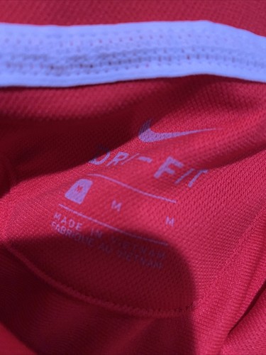Nike NCAA Ohio State Buckeyes Coaches SHORT SLEEVE POLO Sz M NWT AR674 Red Men’s - Picture 4 of 7