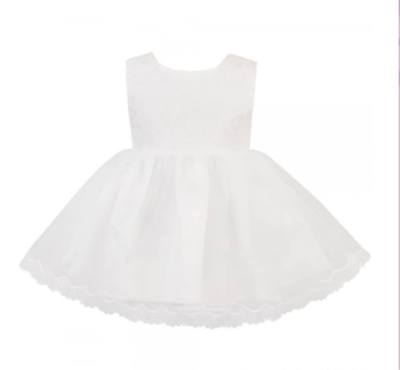 Die Fee Prinzessin Baby Mädchen weiß Heidi Taufe Brautkleid Größe S  