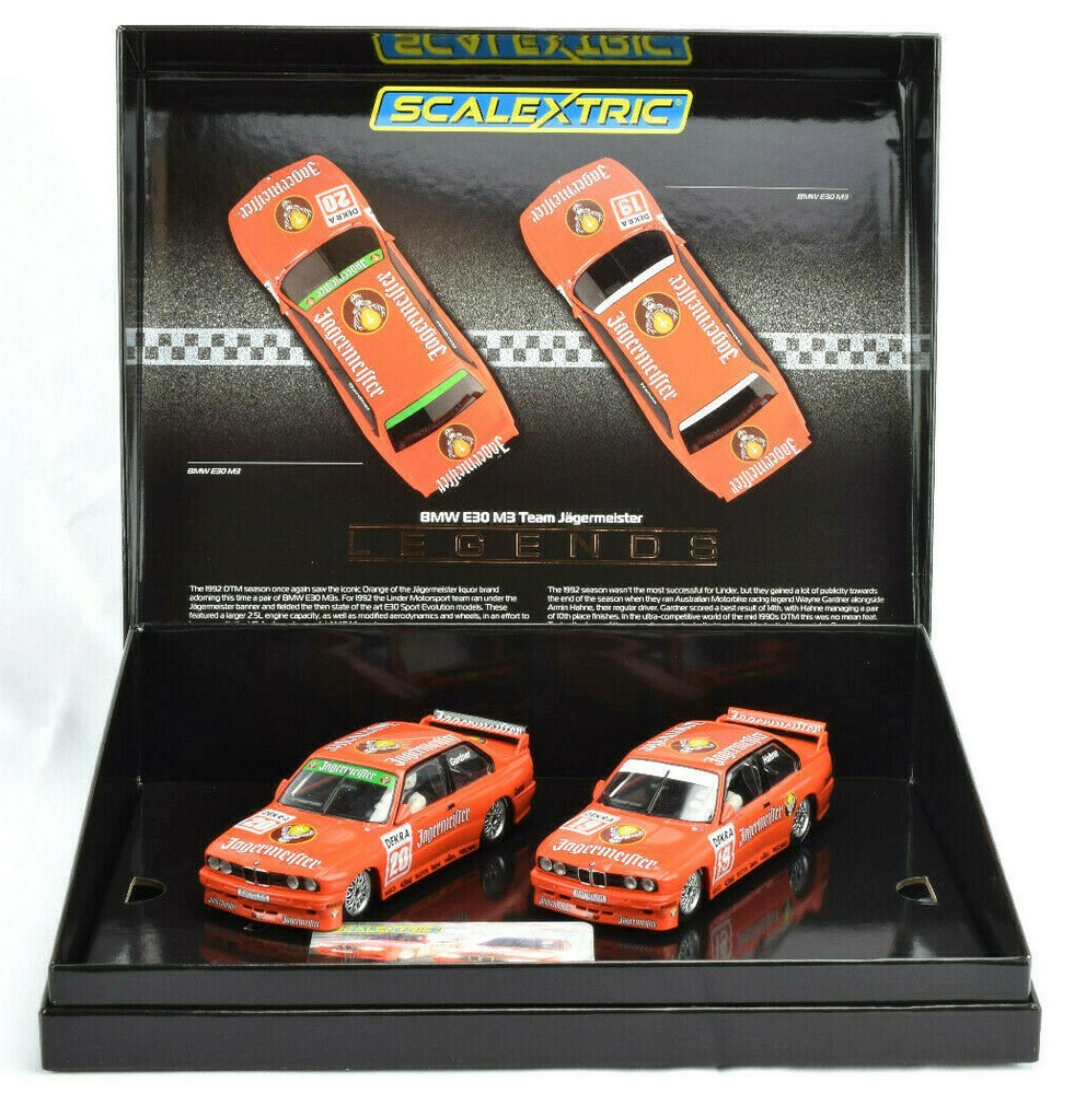 Jagermeister BMW E30 M3 1992 DTM 1/32 Scale Slot Car Set C4110A