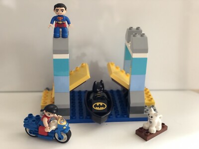 LEGO Duplo 10599 Batman Adventure, Superman, Superwoman, Motorbike 100%  Complete UK
