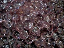 400 PINK ORCHID FLAT GLASS MARBLES, GEMS ,VASE FILLERS, FISH TANK 19.99
