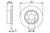 2X Bosch 0 986 479 A51 Bremsscheibe Passend FüR Iveco