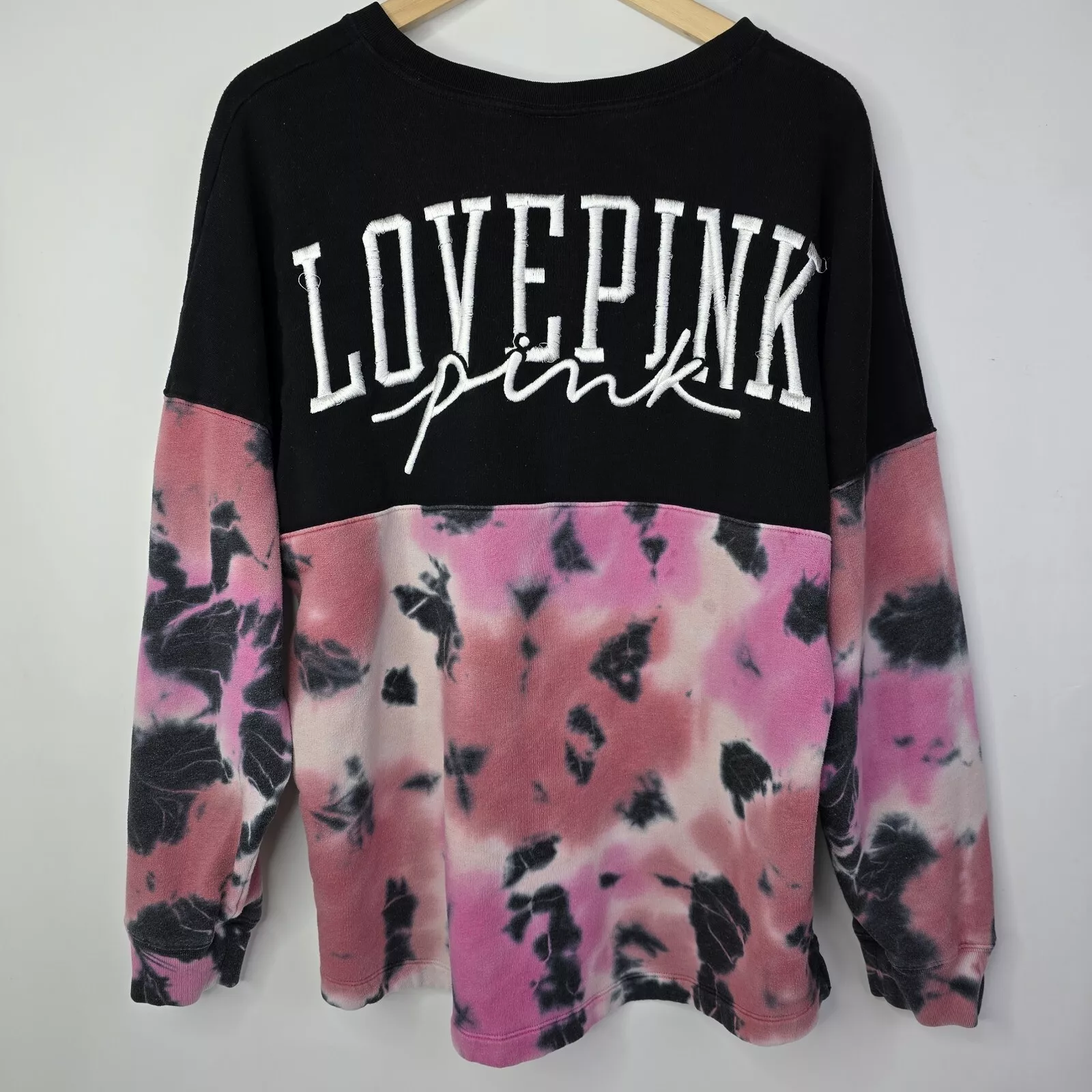 victoria-secret-vs varsity crew tie dye preowned sweatshirt