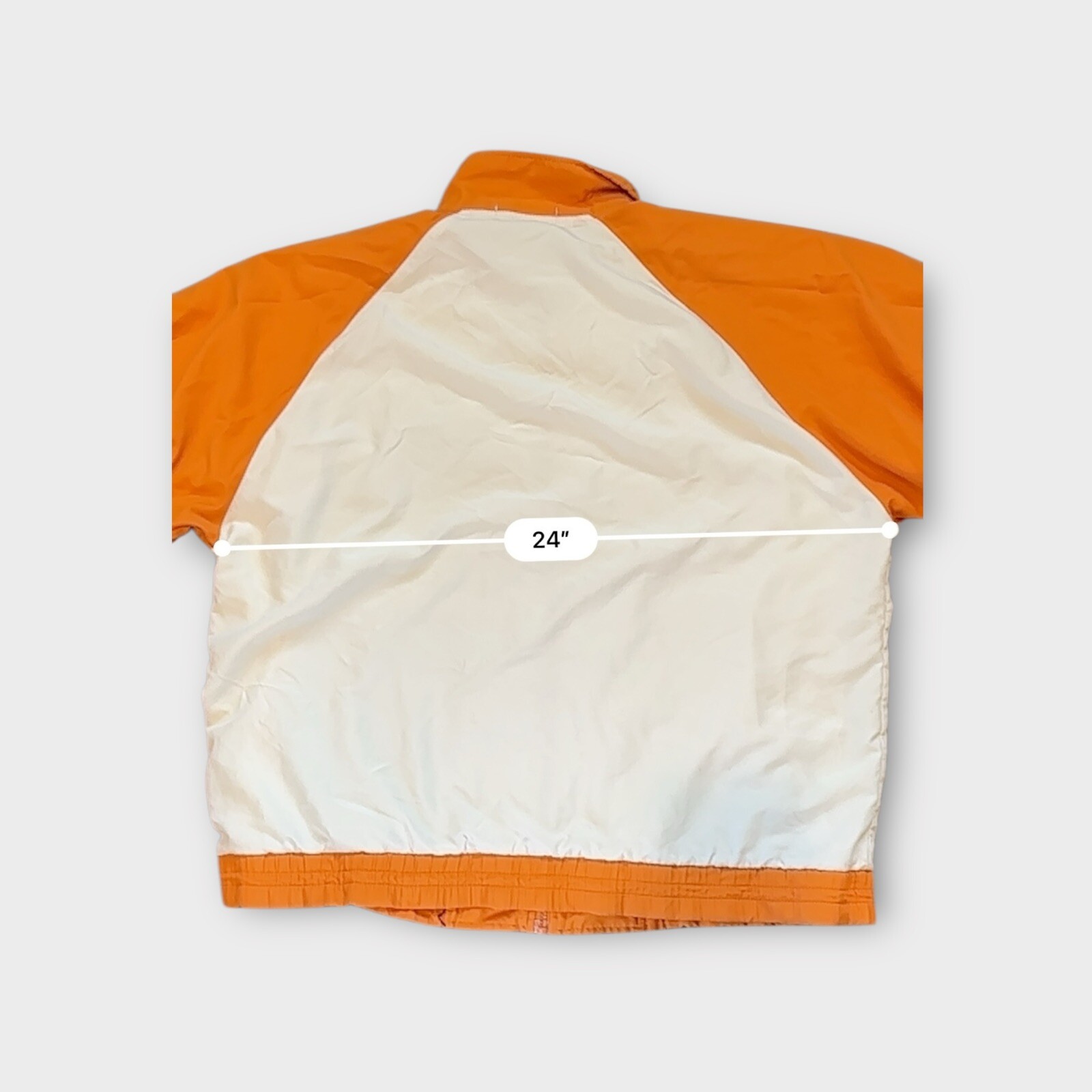 “Hunter” Brand Very Rare Original Boys 2XL Jacket Soft Fabric Orange White EUC image 4