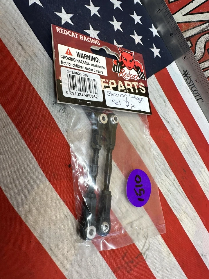 REDCAT RACING BS903-030 Steering Linkage Set 2 sets Earthquake 3.5 NEW USA SHIP - Image 2 of 4