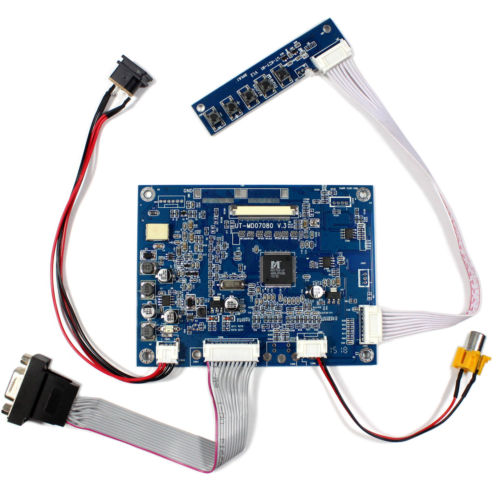 VGA AV LCD Controller Board For 6.5" 7" AT065TN14 AT070TN92 800x480 LCD Screen