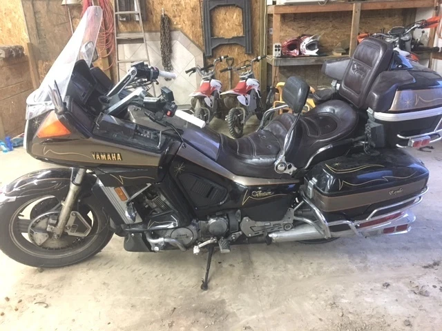 86 87 Yamaha Venture Royale XVZ13 1300 1986 bolsa de sillín lateral derecha (sin cubierta) Foto 3 de 4