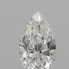 Pear Brilliant Cut Natural Loose Diamond 0.26 Ct GIA Certified G Color I1 Grade 569.38 per carat