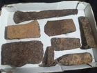 Dug civil war 8 piece Artillery Axe Hatchet wood splitter relic lot  Antietam