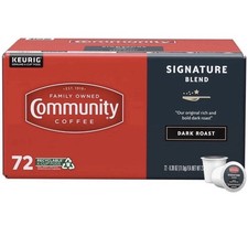 Community Coffee Signature Blend Dark Roast Single Serve (72 ct.) K Cups VALUE