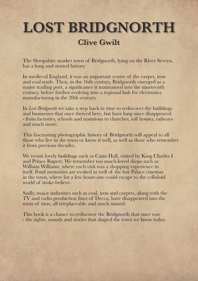 Lost Bridgnorth Book. 298 page book of all the demolished buildings in the town - Image 2 of 2