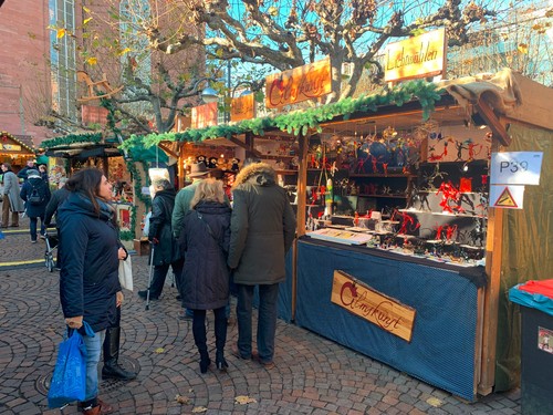 Weihnachtsmarktstand / Hütte 5,5 m x 2m Verkaufshütte Frankfurt Glaskunst - Bild 5 von 7
