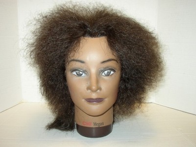 CHI Megan Manikin Mannequin Head 100% Human Hair Cosmetology Beauty Practice
