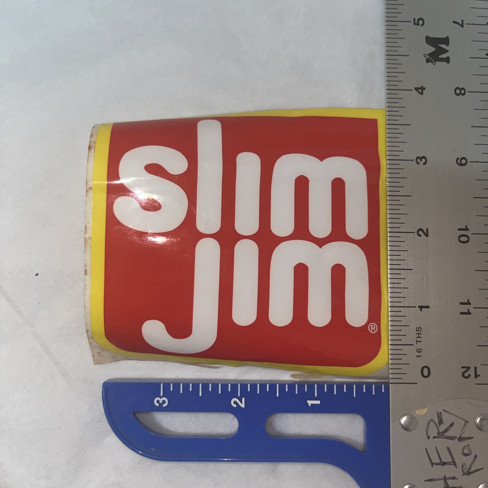 Vintage Slim Jim Decal Sticker 4”x 4”