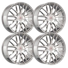 Set-4 Cavallo Clv-45 18x8 4x100 35mm Nano Chrome Wheels Rims 18 Inch