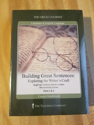 The Great Courses Building Great Sentences Exploring Writer's Craft 4 DVD + Book