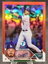 2023 Topps Series 1 1st Edition, Gavin Lux RED HOLO SP /50, Dodgers, Reds SSP