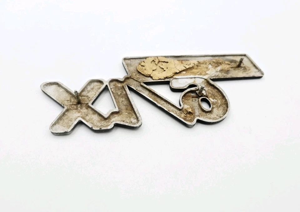 1980-1983 FIAT BERTONE X1/9 ПЯТЬ СКОРОСТЕЙ ВИНТАЖНЫЙ МЕТАЛЛИЧЕСКИЙ ЛОГОТИП ЗНАЧОК СИМВОЛ ЗНАК ЭМБЛЕМА - Изображение 3 из 3