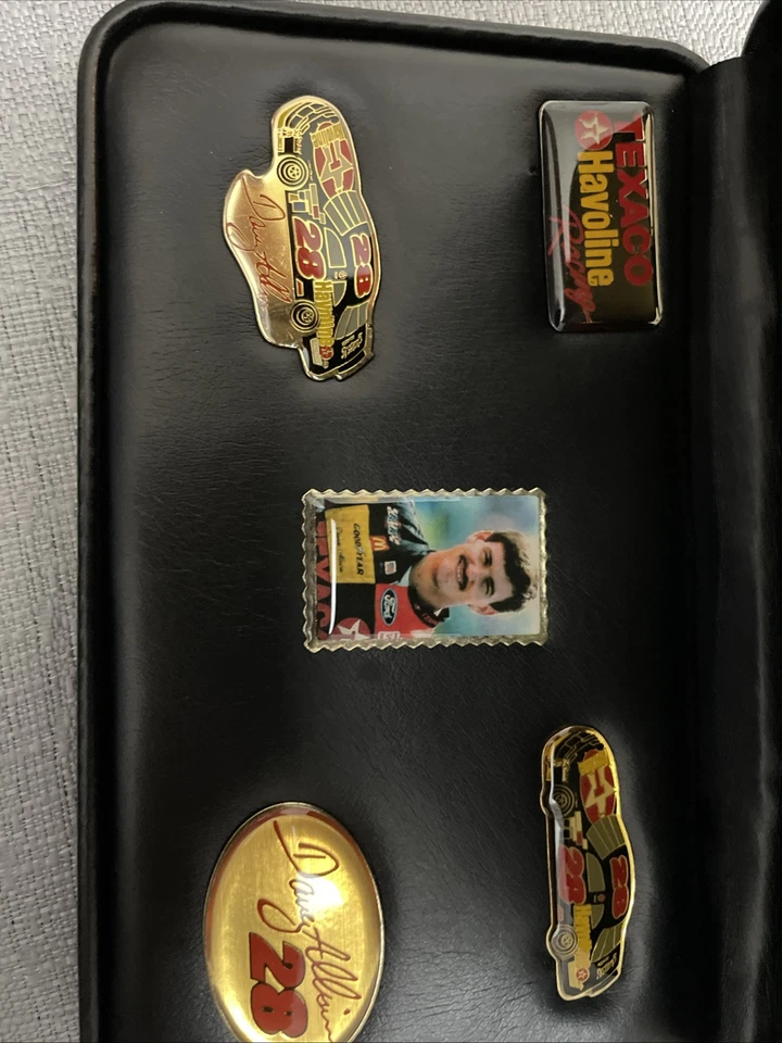 Juego de 5 prendedores Davey Allison Nascar/Texaco Foto 2 de 4