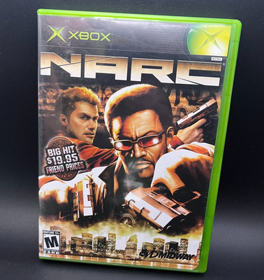NARC Video Game Original Xbox CIB Complete Microsoft Midway
