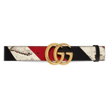 Gucci Gg Marmont Wide Belt In Black