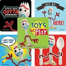 Toy Story 4 Forky Stickers - Prizes and Giveaways - 100 per Pack