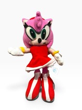 Sonic the Hedgehog Amy Rose Plush 9" Toy Network SEGA 2003 Vintage w/ Tag