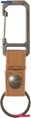 Carhartt Unisex Adult Durable Metal Key Keeper, Belt Loop Key Ring Holder with S