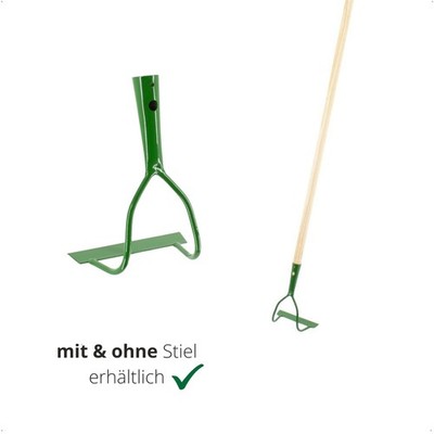 Bügelziehhacke Stahl Gartenhacke mit oder ohne Holzstiel Schuffel Jätehacke Grün