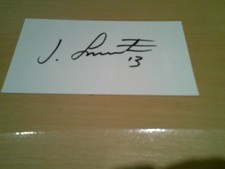 signed card of ex nottingham forest barnsley mansfield  goalkeeper jordan smith