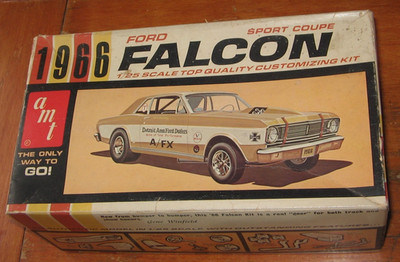 AMT 1966 Ford Falcon Sport Coupe 3-in-1 Drag Kit 5126 Builder Parts in Box 66