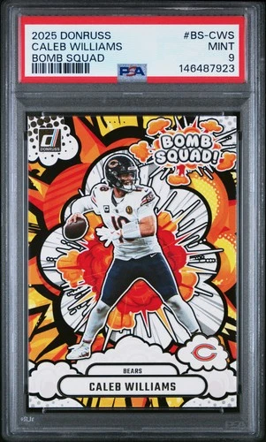 2025 PANINI DONRUSS BOMB SQUAD #BS-CWS CALEB WILLIAMS PSA 9