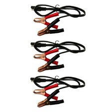 3 QUANTITY Battery Alligator Clips/SAE Replaces Battery Tender 2 pole Flat plug