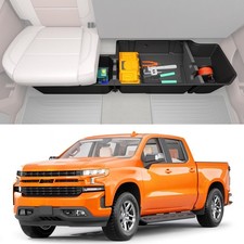 Under Seat Storage Box Compatible with 2019-2026 Chevy Chevrolet Silverado 15...