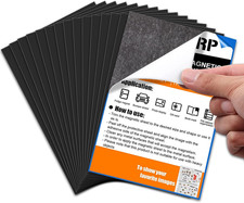 15 Pack Magnetic Sheet with Adhesive, 3.7" X 5.7" Adhesive Magnetic Sheets, Cutt