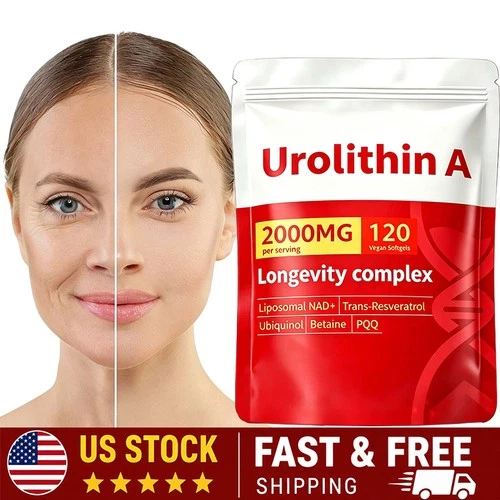 Urolithin A Premium 6-in-1 Mitochondrial Support Supplement, 120 Softgels