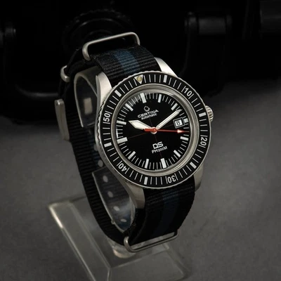 Certina C036.407.16.050.00 bought in Spain year 2018 diver ds watch black dial - Imagen 1 de 4