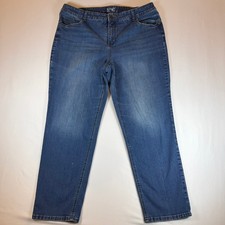 Terra  Sky Women's Size 18W Blue Denim Straight Leg Jeans