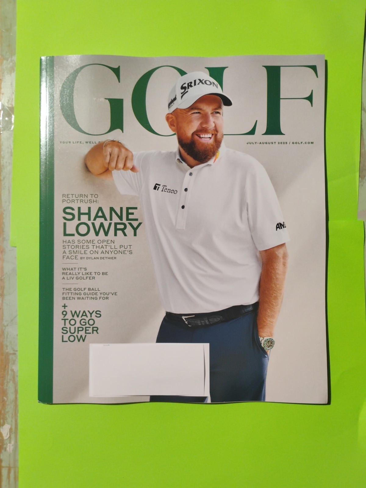 Golf Magazine July Aug 2025 Issue Featuring Shane Lowry and LIV Golfers