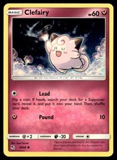 Clefairy 38/68 Pokemon Card Hidden Fates Common 60 HP Lightly Played IH