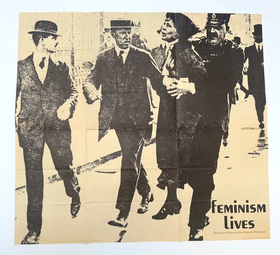 RARE 1970 WOMEN’S MOVEMENT Source Book Press Publication - FEMINISM LIVES Poster - Image 2 of 4