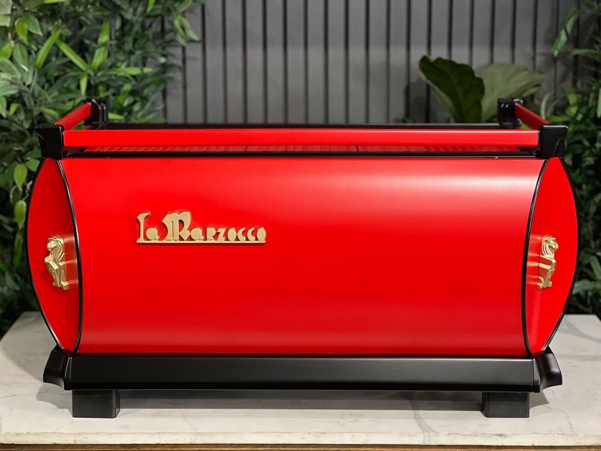 LA MARZOCCO GB5 RED & BLACK 3 GROUP ESPRESSO COFFEE MACHINE
