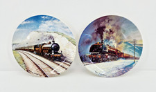 2 Genuine Davenport Plates (Royal Scot & Southern Bell) British Steam Trains