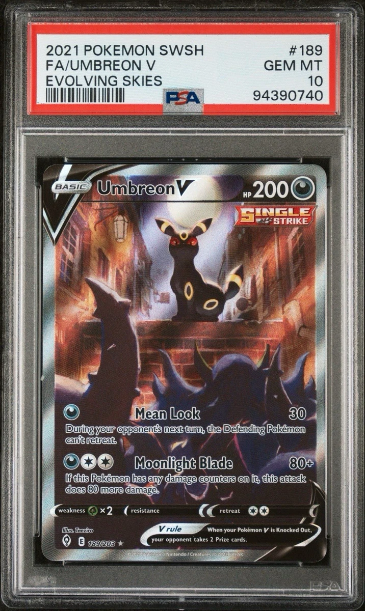 Umbreon V 189/203 SWSH07: Evolving Skies for sale | eBay