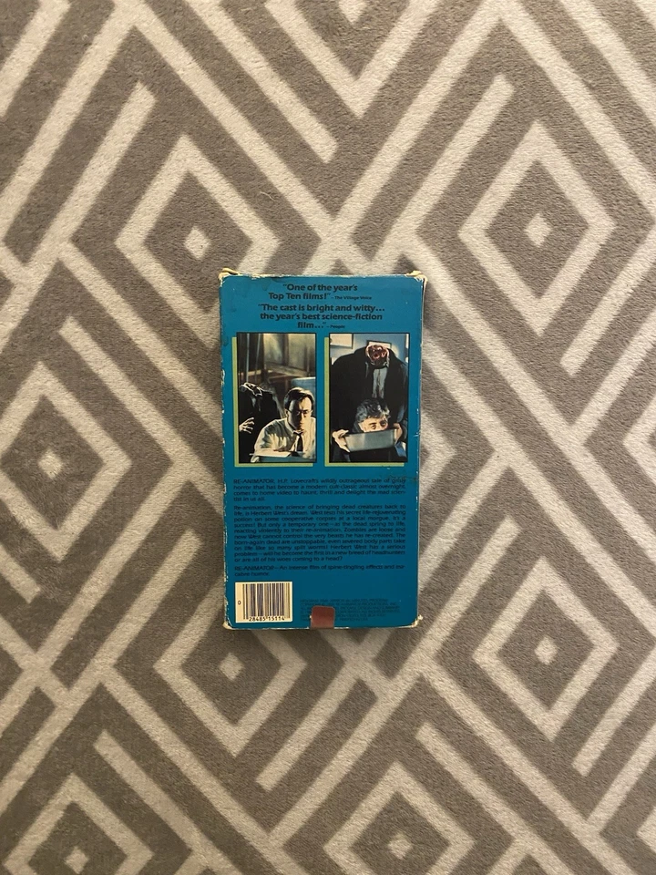 Re-Animator VHS Horror Vestron Rare Horror Un-Rated Edition - Image 3 of 4