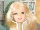 Vintage 11" Fashion Doll Barbie Pal STACEY HEAD Only Long Blonde Hair Lashes