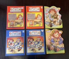 Lot of 6 Raggedy Ann Andy Vintage Coloring Activity Books Unused 
