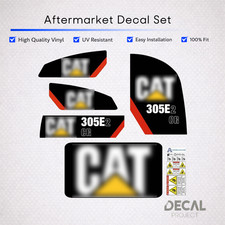 Aftermarket Decal Set For Caterpillar 305e2 Cr Mini Excavator Safety Kit Aftermarket Decal Set For Caterpillar 305e2 Cr Mini Excavator Safety Kit