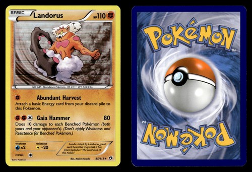 Landorus 85/113 Holo Rare Legendary Treasures Pokemon Card - 1