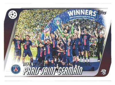 2025-26 Topps UCC Flagship Paris PSG Team Champions Winner